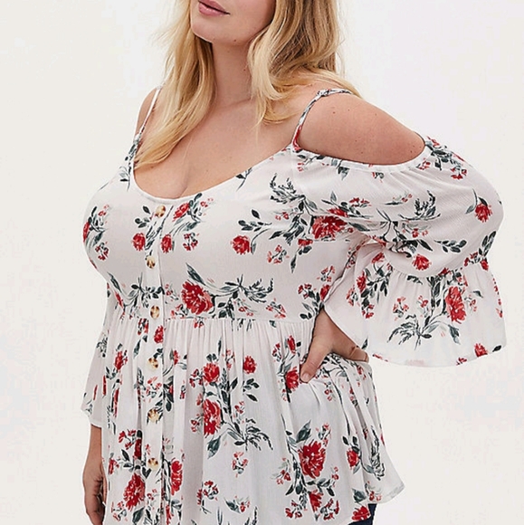 Ivory Gauze Blouse NWT Gorgeous Flowy Top - Picture 3 of 5